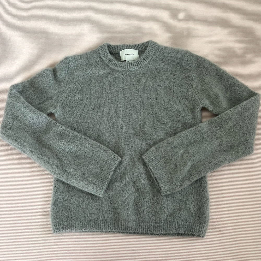 H&M Gray Mohair Sweater